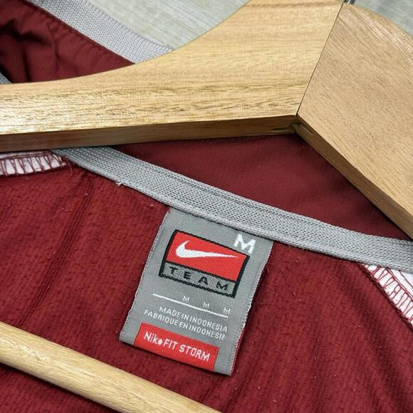 VTG Nike Team-Fit Storm Washington State Cougars Jacket Men’s M Windbreaker Red - Picture 3 of 10